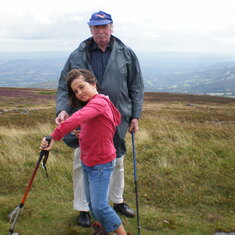 August 2008 with Emma in Wales