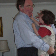August 2008, playing with Giles