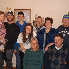 Our family with Grandpa Ralph and Grandma Joyce