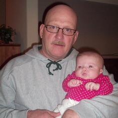 Proud Grandpa with baby Charlie