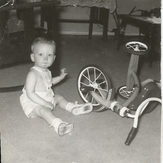 Mike and his first bike