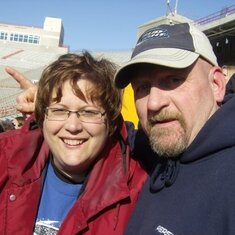 Mike and Jill at state football