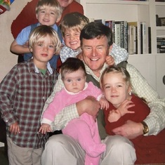 Mike and his grandkids 