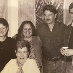 Mike, his mom, and his siblings