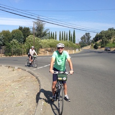Biking through Sonoma with Michael and Rick was an amazing day:)