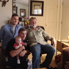Dane,Grandpa Hyatt,Dad,Julian