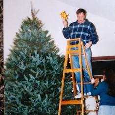 The biggest Christmas tree we ever had. Because Barisnikov's Nutcracker made me want it.