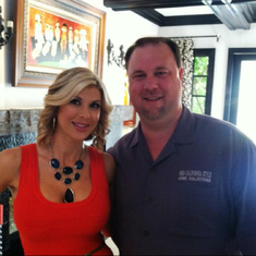 Mike and Alexis Bellino from Real Housewives of Orange County who was one of his clients...Mike loves all the Real Housewives :)