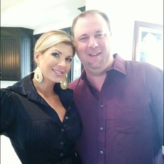 Mike and Alexis Bellino (Real Housewives of Orange County) after his design install at her home.