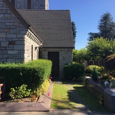 Home Sweet Home Together with Mom… Ocean View Cemetery Chapel Courtyard