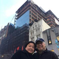 Dad's last New York Visit to Check out Grace's Project in Construction