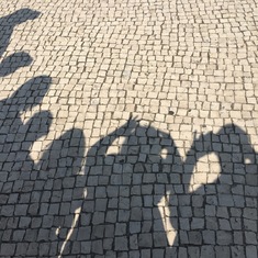 Our Family Shadows....Dad-Ale-Michelle-Elio-Isa-Grace-Louie All Together!