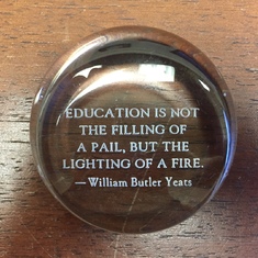 Michael gave me this to celebrate tenure on the USD faculty. Generous, kind, inspiring. Ever loved.
