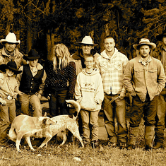 In Bridger-Teton Wilderness with the members of our 75-mile horseback ride, 2010