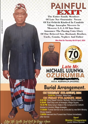 Michael Ujunwa- Agbakaja Ozurumba