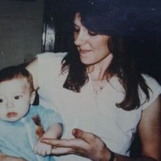 Michael Wayne when he was a baby , Aunt Elaine holding him she loved him so much.... She also is with Jesus...
