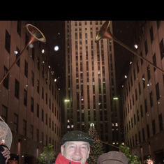 Mum & Dad in their element in heart of NYC over Christmas with lots of snow