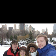 Dad, Mum, Elicia & Carl in NY, NY, USA Trip