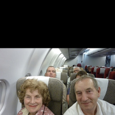 Mum & Dad on USA flight over Christmas