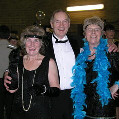 Mike, Betty & my wife Ann Gould at the 1920's Dance at Great Pardon Community Centre