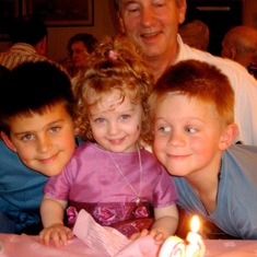 Dad's 60th birthday party with Marcus, James & Ella Marie