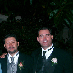 Mike and Rudy.  Best man at my wedding.