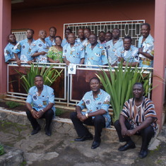 CMF visit: Group photograph with Anne