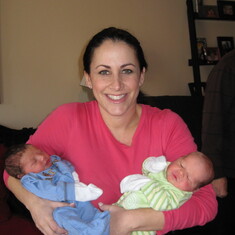 Michele with Blake and Britton March 2009