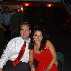 Tony and Michele at Sonja and Jeff Causemaker's wedding 2004