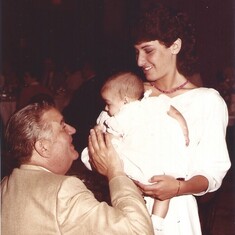 Fontes wedding June 1984 with her grandfather