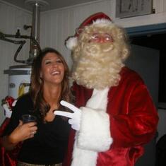 Michelle and Santa