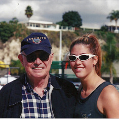 Michelle-GrandpaDenny-2005.    Michelle was in Southern California for  Capital Crew  event.
