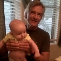Mike with baby Killian