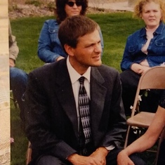 My Brother, with a tie on, at my wedding.