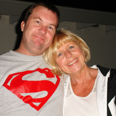 ML and his Aunt Laurie,  July 4, 2007.