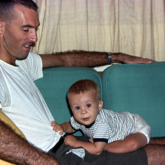 Sept 1967-Dad Bill & Mike (9  months) in Taiwan