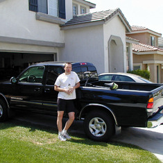Mike and his new Toyota Tundra, April 2004