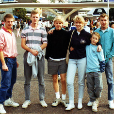 Some of the cousins at Disneyland-1989