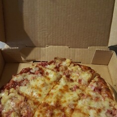 BBQ pizza - Mike's favorite from Pizza King