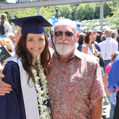 Mike and Granddaughter Macy at her High School Graduation 2014.