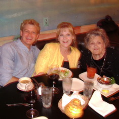 Mom Milly with son-in-law Paul and daughter Denise Fleck