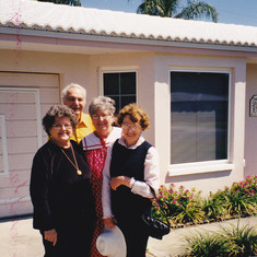 Mom Milly with Joe Modrey, Cousin Adele Pokrzywnicki and childhood friend Evelyn Modrey 2002c