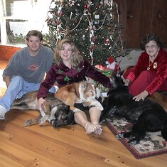 Sharing a Christmas Memory with my Mom, my Paul, Rico, Rex & Duchess!