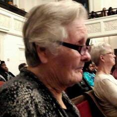 Mom in our pew at St. Luke & The Epiphany