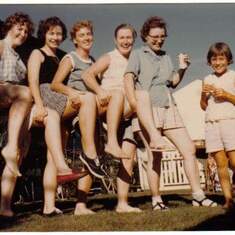 The Farrell sisters with Anita, Bonnie and Aunt Marion