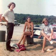 Grandma, me and Anthony at Lloyd Neck