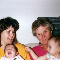 Lisa with Grandma, Candice and Jessica