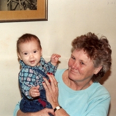 A very proud Grandma with one of her favorites Jessica