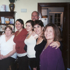 Mom in 2008 with Wendy Gallaro, Melissa, Jess and Doug