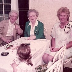 Ruth, Bea and Melissa with Mom - 1985